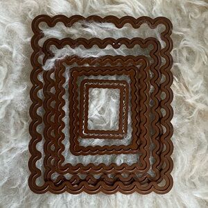 Card Paper Metal Die Cuts 5 Rectangle Bubble Frames